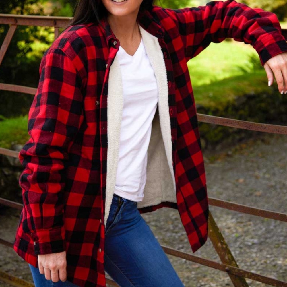 So Perfect Soft Flannel Shirt Red Size Small